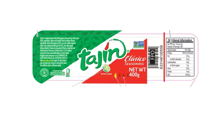 Tajin Classic Seasoning Chilli Lime Salt Spice Herb Food Dried Dressing Pack400g