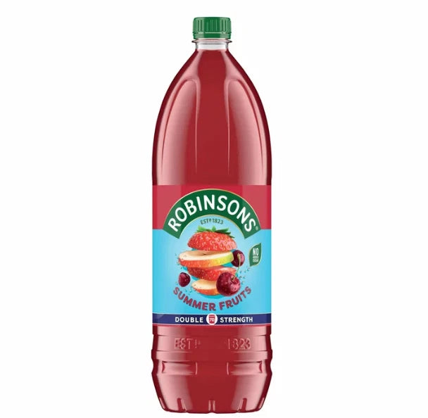 Robinsons Summer Fruits Double Strength Fruit Squash Juice No Sugar Pack 3x1.75L