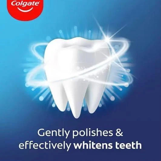 Colgate Advanced White Whitening Toothpaste Whiter Teeth - Pack of 6 x 125ml