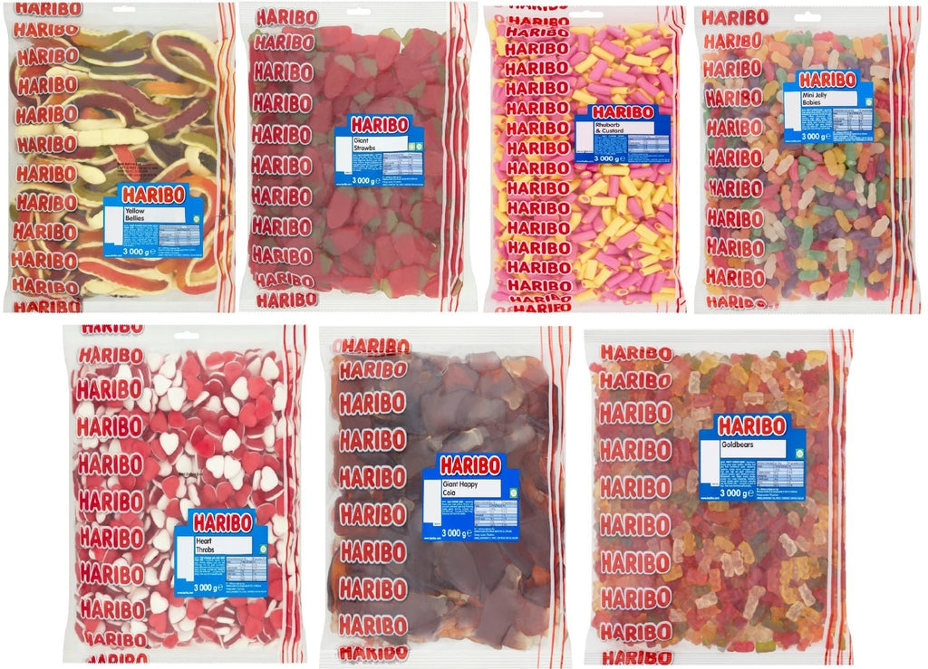 HARIBO Giant Bulk Bag 3kg Gummy Chewy Sweets Jellies