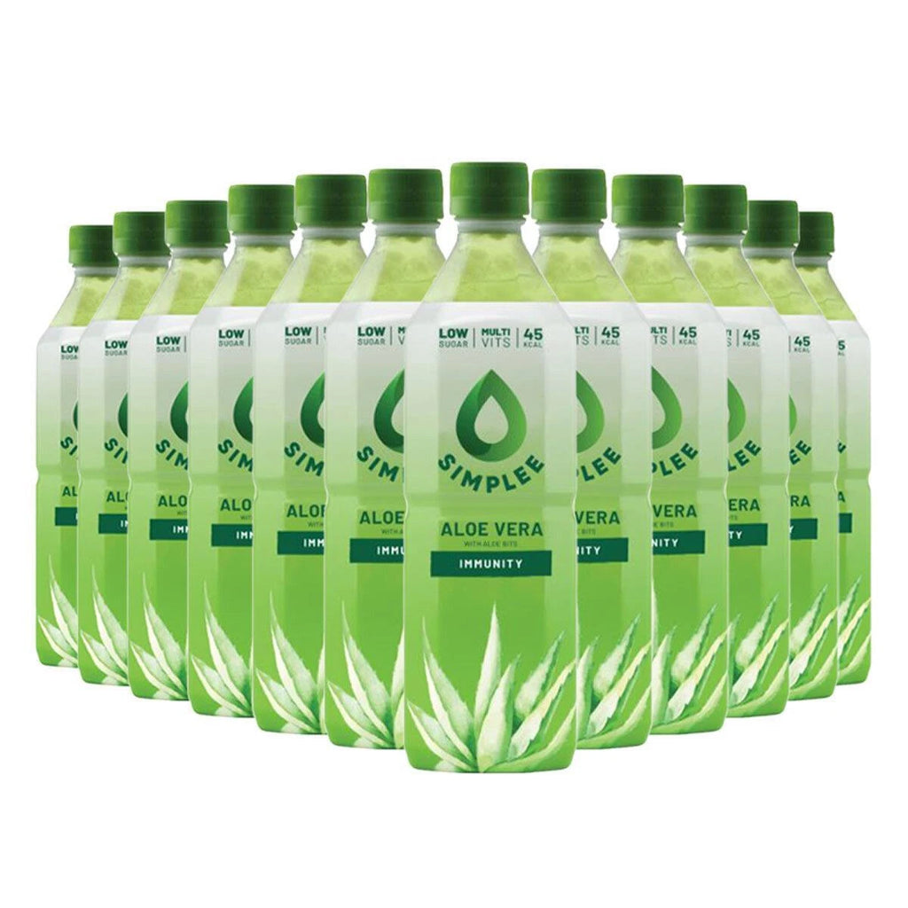 Simplee Aloe Aloe Vera Drink With Bits, 12 x 500ml
