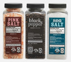 Kirkland Signature Black Pepper Corn Pink Med Sea Salt Himalayan Grinder+Refill