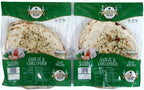 Leicester Handmade Garlic and Coriander Naans Bread Vegan Kosher 2 x 5 Pcs pack