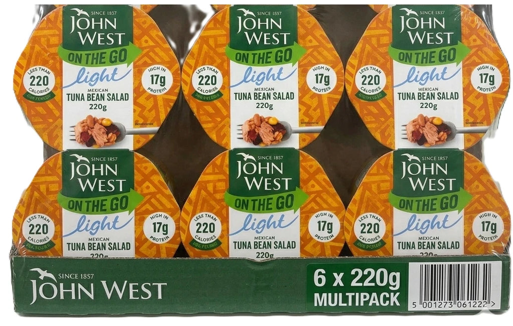 John West on the Go Light Mexican Tuna Bean Salad 220g x 6