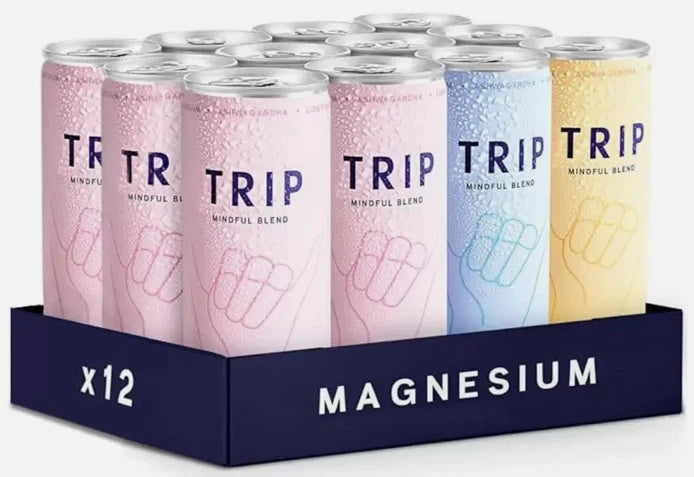 TRIP Mindful Blends Mixed Pack 12 x 250ml Sparkling Drinks, Vegan,Low Calorie