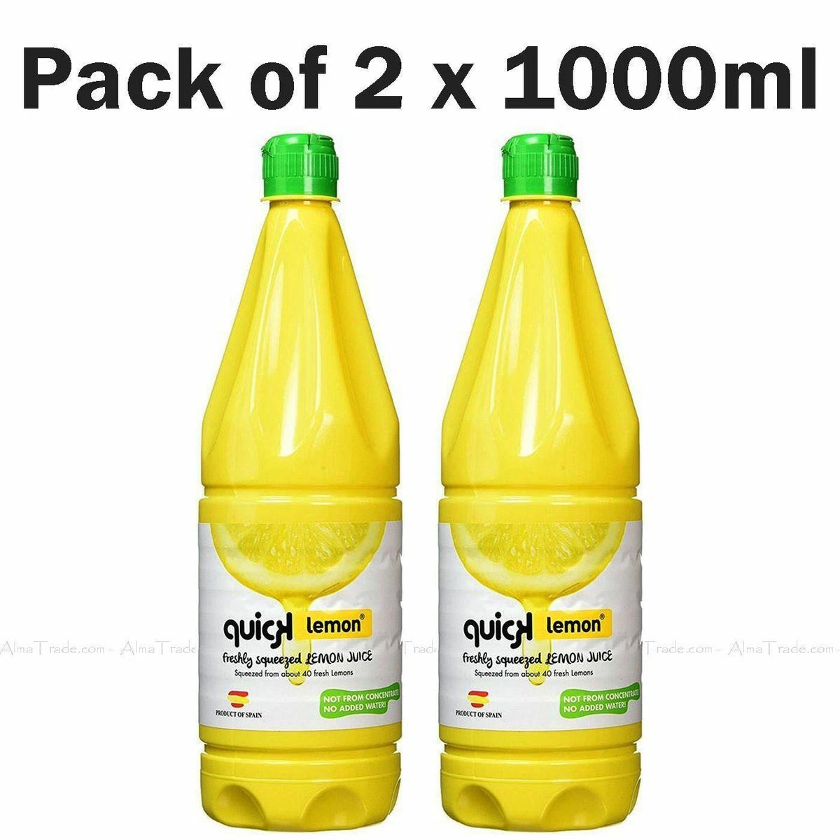 Quick Lemon Freshly Squeezed Juice Not Concentrate Pack of 2 x 1 Litre