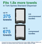 Tork Xpress Multi-fold Hand Towel Dispenser H2 ZigZag Toilet Slim Holder White