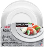 Kirkland Signature Elegant Plastic Plates Size ( 7.5"/10.25") 50 Count