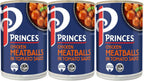 Princes Chicken Meatballs in Tomato Sauce 370g Pack of 3 Cans