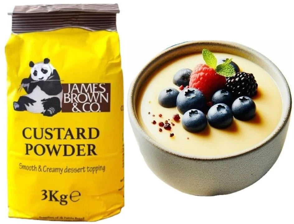 Custard Powder 3kg Vanilla Flavour Smooth and Creamy Dessert by James Brown