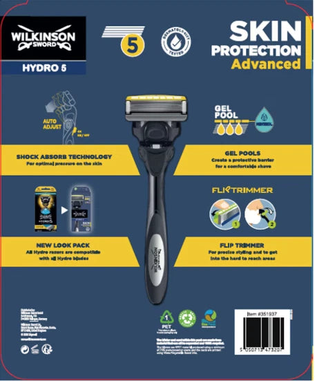 Wilkinson Sword Hydro 5 Skin Protection Advanced, 9 Blades + Handle