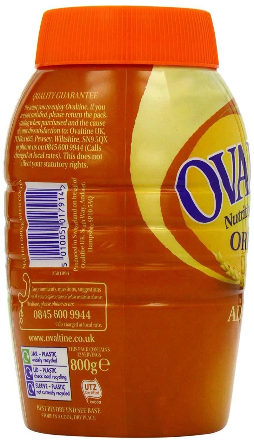 Ovaltine Original Malt Instant Drink, 400g Pack of 2