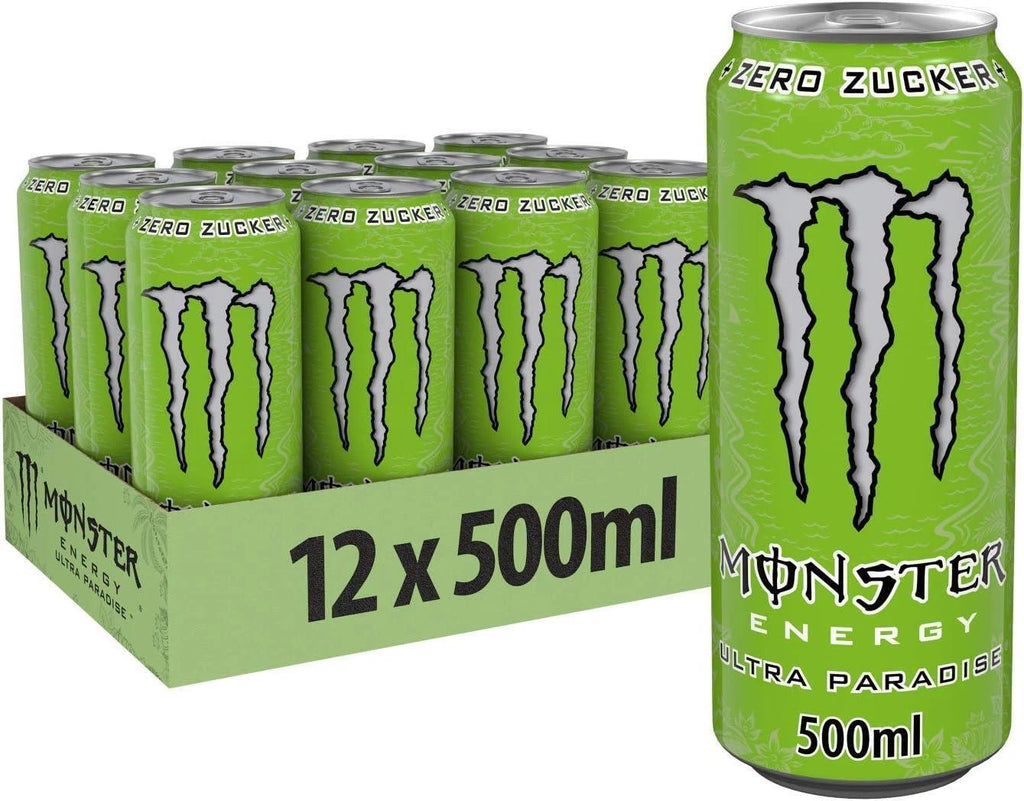 Monster Ultra Paradise, Zero Sugar 500ml Pack of 12