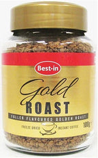 Best-in Gold Roast Freeze Dried Instant Coffee Golden Roast, 100g, Pack of 6