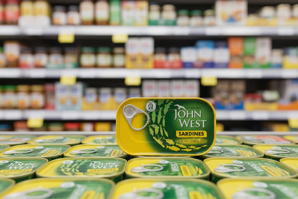 John West Sardines in Sunflower Oil 120g, High in 3 Omega Pack of 12