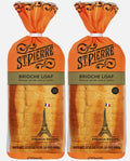 St Pierre Brioche Loaf Pri-sliced Soft Tasty Light Sweet Toast Bread Pack 2x500g