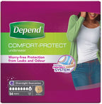 Depend Comfort Protect Incontinence Pants for Women & Men 54 / 60 Pack