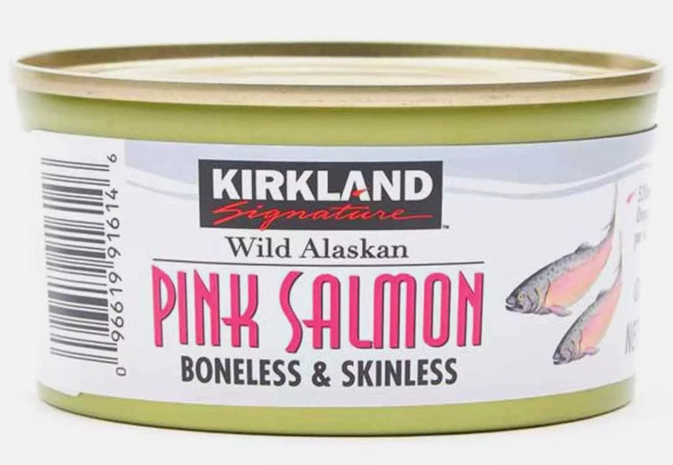 Kirkland Signature Wild Alaskan Pink Salmon Boneless & Skinless Cans Pack 6x170g
