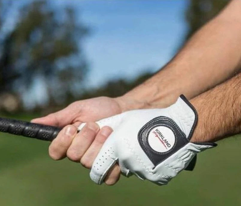 Kirkland Signature Golf Gloves Premium Cabretta Leather, Medium (4 Count)