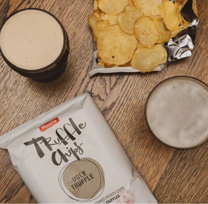 The Ugly Truffle Co. Potato Chips Black Wild Hand Cooked Crisps Snack Pack 500g