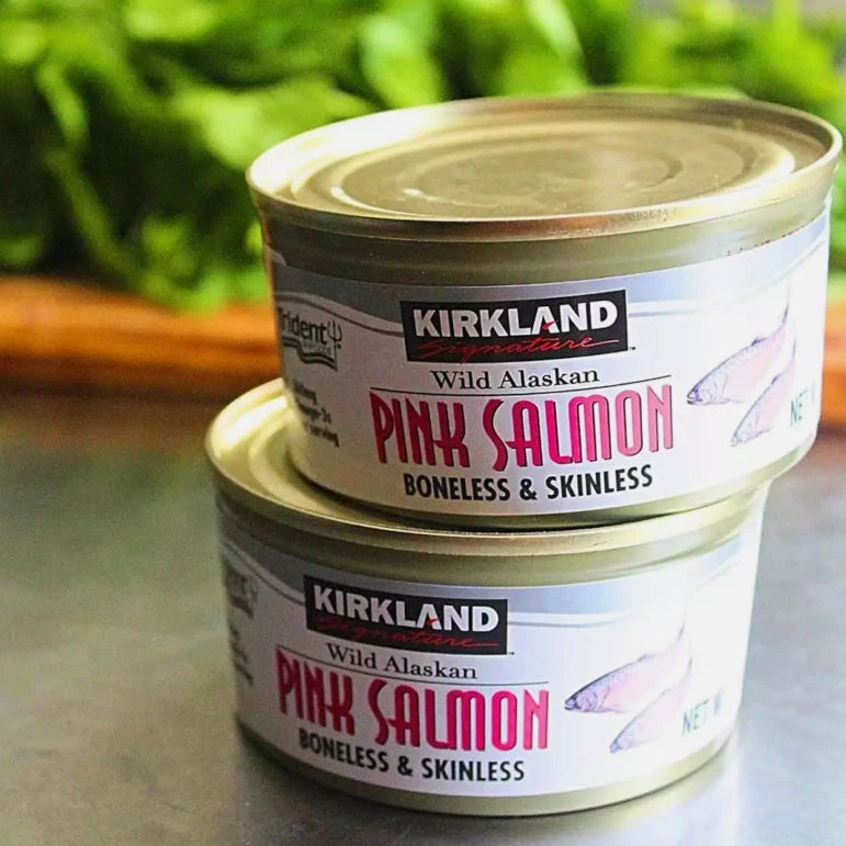Kirkland Signature Wild Alaskan Pink Salmon Boneless & Skinless Cans Pack 6x170g