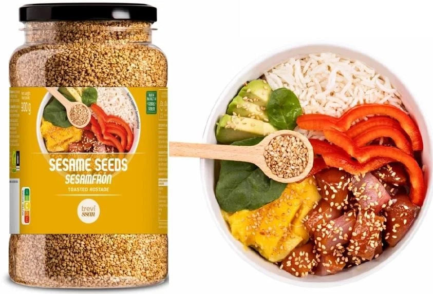 Trevissan Sesame Seeds Nutty Crunch Flavour Toasted Sesamfrön Rostade Pack 900g
