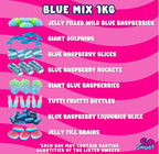 SoSweet Blue Sweet Mix – 1kg Bulk Bag Fruity Blue-Themed Pick & Mix Sweets