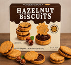 Le Chic Hazelnut Biscuits with Cocoa Hazelnut Filling (4 x 305g)