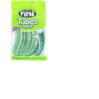 Fini Tubes Twisted Sour Mix Fruits Raspberry Rainbow & Cream 140g Bag Pack of 12