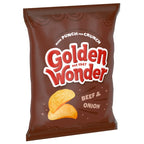 Golden Wonder Beef & Onion 32.5g Pack of 32