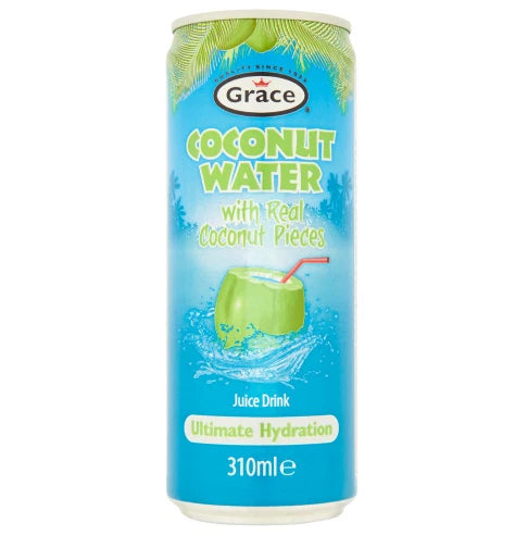 Grace Coconut Water Juice Drink with Real Coconut Pieces 310ml Pack of 12