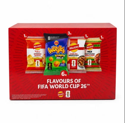 Walkers Flavours of FIFA World Cup 2026 - Multipack Crisps (6x150g)