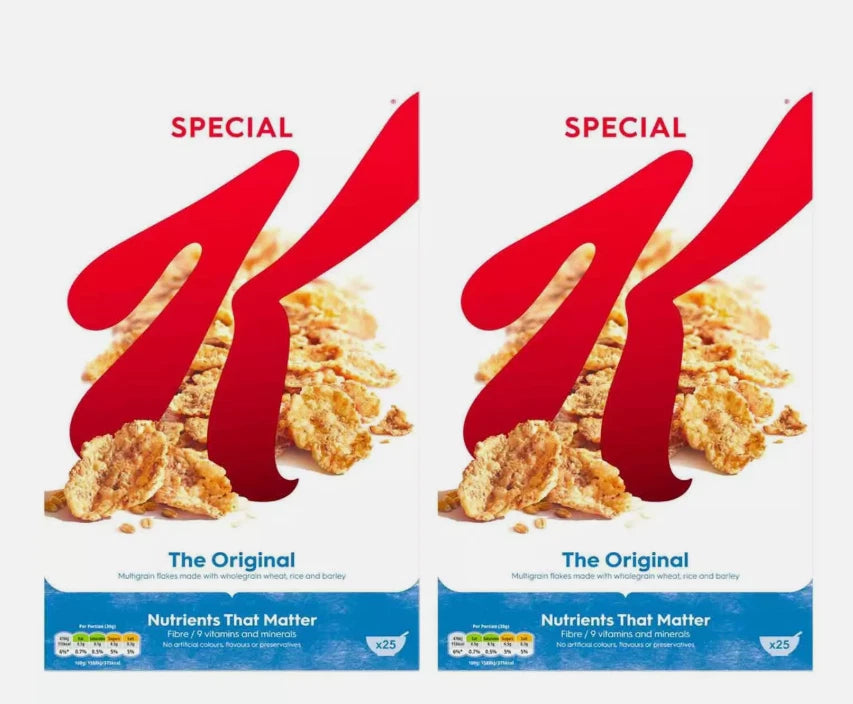Kellogg's Special K Original Flakes Breakfast Wholegrain Cereal Diet Pack 2x750g