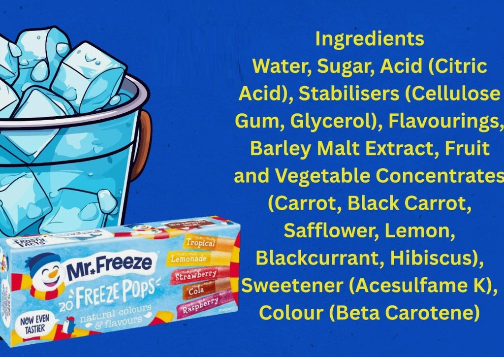 Mr Freeze Freeze Pops 20 x 45ml (Pack of 2) – Assorted Flavour Freezable Ice Pop