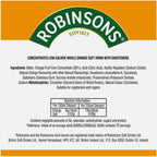 Robinsons Real Fruit Double Strength Orange Squash Juice No Sugar Pack 6 x 1.75L