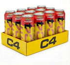 C4 Performance Energy Drink Millions Strawberry Zero Sugars 500ml Pack of 12