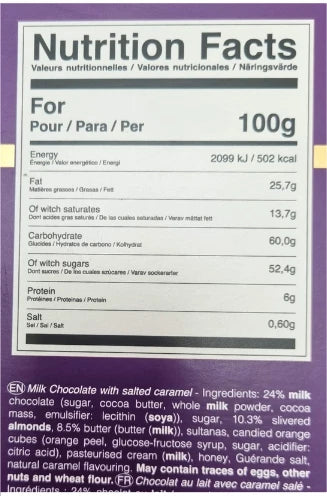Maison De Florentins Milk Chocolate & Salted Caramel 400g