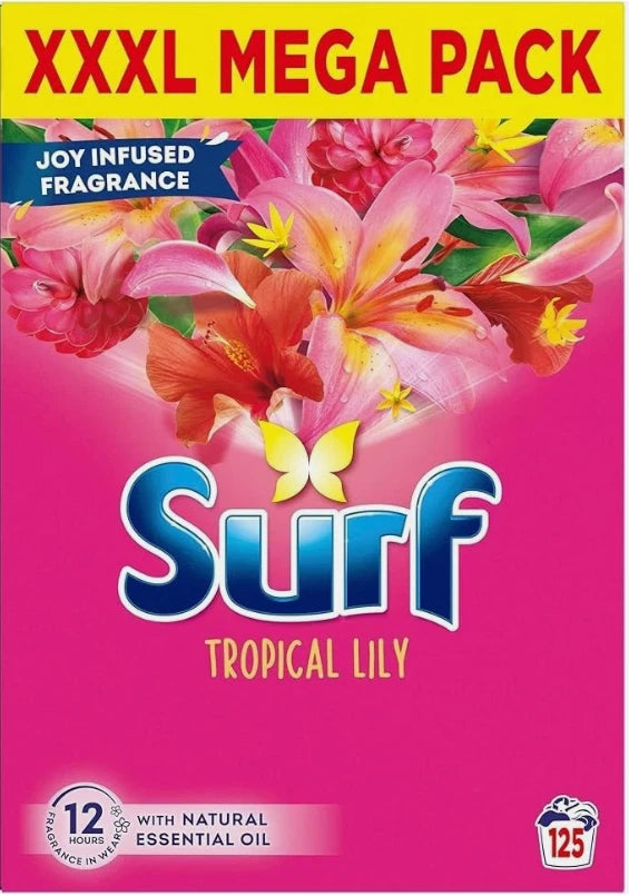 Surf Tropical Lily Washing Powder Laundry Detergent 125 Washes 6.25KG