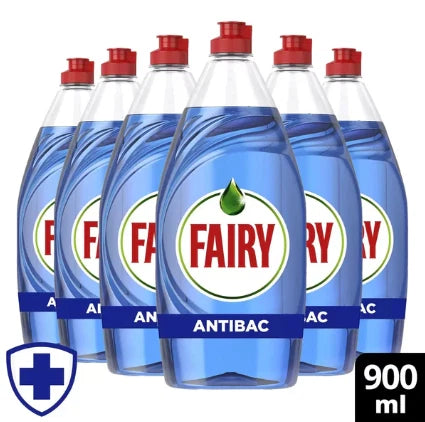 Fairy Antibacterial Washing Up Liquid 900 ml Pack of 6