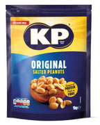 KP Original Salted Peanuts Zip Close Pack, 1kg