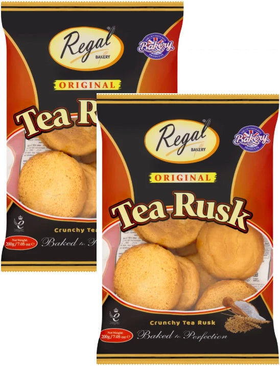 Regal Bakery Original Crunchy Tea Rusk 200g (Pack of 2)