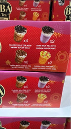 JWAY Taiwan Boba Tea Kit Classic Taro Matcha Fruit 10 Sets Mix Flavour Pack 768g