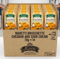 Maretti Bruschette Cheddar And Sour Cream 70g Pack of 14