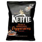 Kettle Potato Chips 12 Pack Box 130g per Pack Sea Salt & Black Pepper, Mature Ch