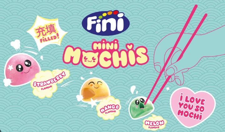 Fini Mini Mochis Soft Jelly Centre Sweets Bag 90g Pack of 12
