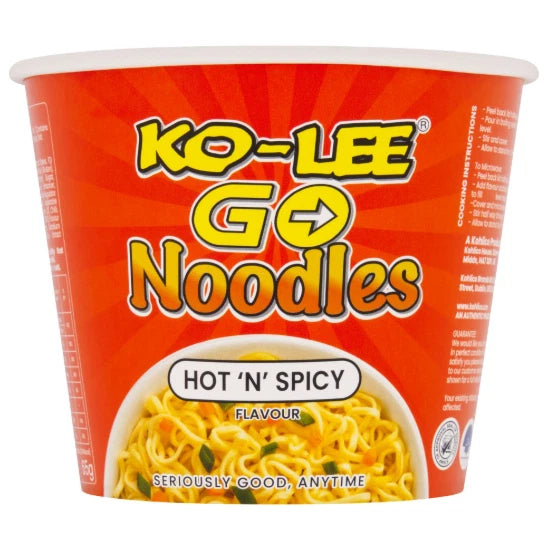 Ko-lee Go Cup Noodles Hot and Spicy Flavour 65 g (Pack of 6)