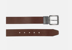 Timberland Men Belt Reversible Brown/Black Full Grain Leather Cut To Fit 28"-44"