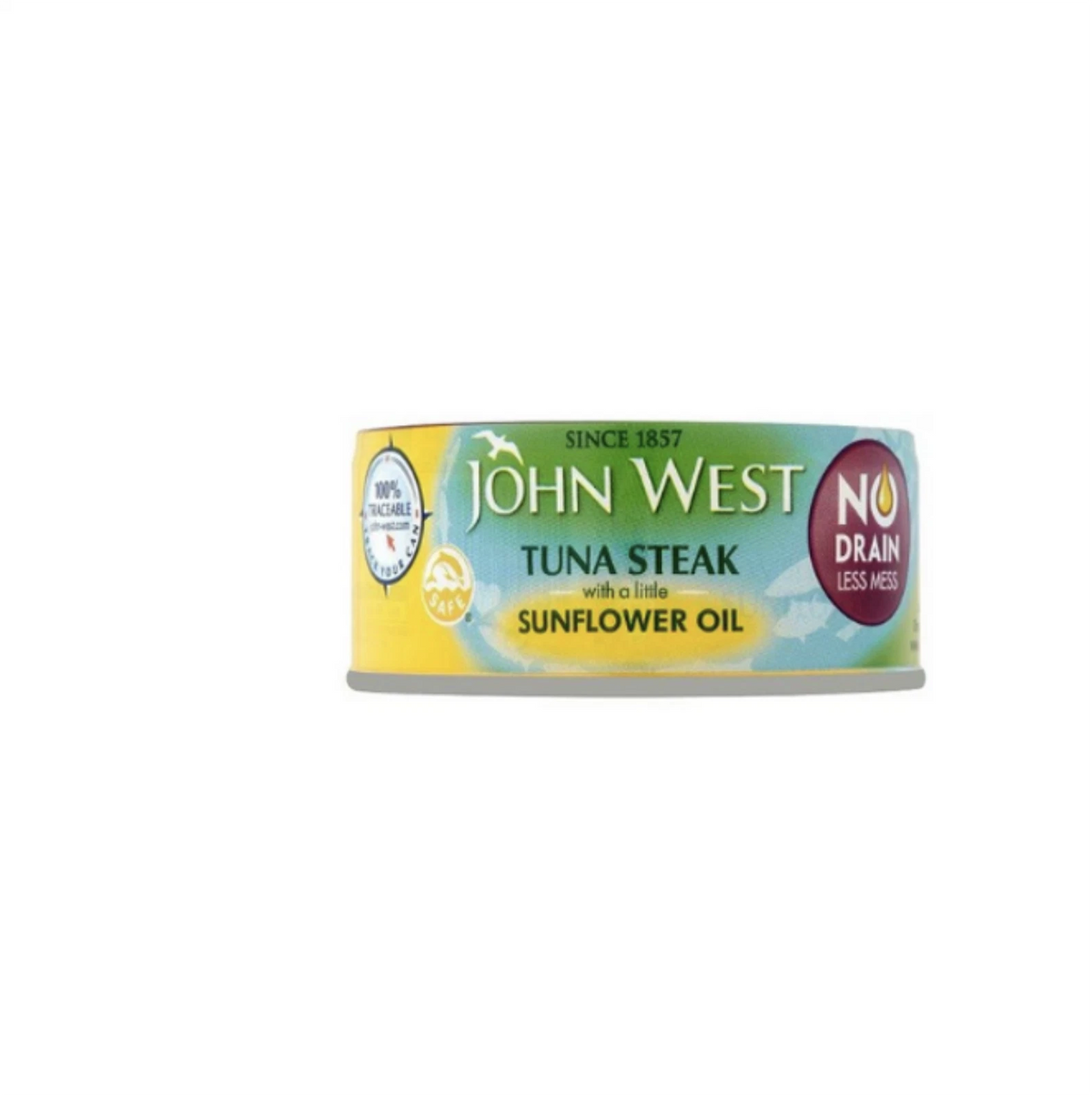John West Tuna Steak with Sunflower Oil, No Drain, Set of 5 Cans x110g