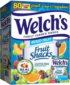 Welch's Mixed Fruit Snacks, Made With Real Fruit, Gluten Free 80 x 25g Pouches