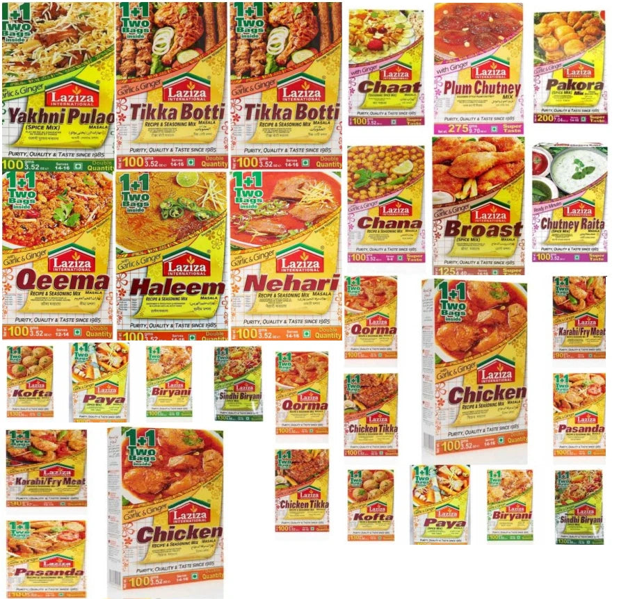 Spice Mix Biryani, Nehari, Qorma, Tikka, Chicken, Qeema , Tandori, Kebab